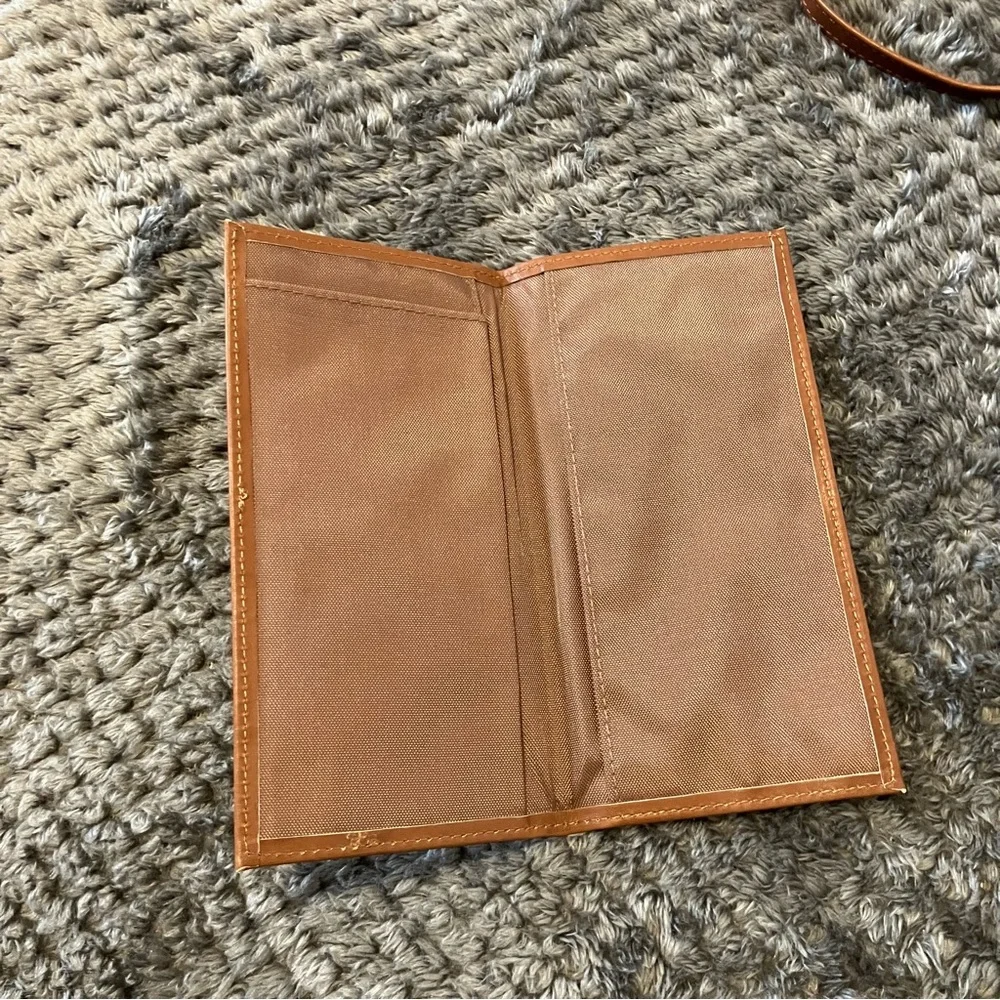Vintage Macro Bag‎ Brown Cowhide Leather Crossbody Wallet With Adjustable Strap